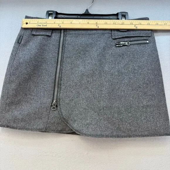 SKHOOP Mini Skirt Women's S Grey Wool Lined Ski Skirt Winter Skirt Sweden EUC - Picture 10 of 13
